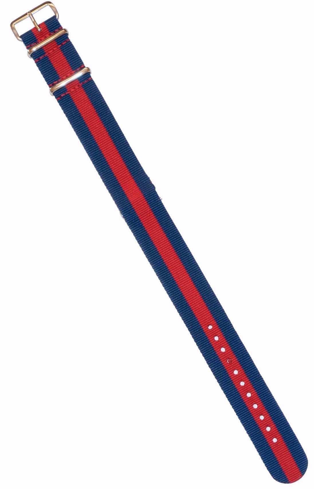 Watchband Navy Red Navy Stripe - MENS ACCESSORIES - Castaway Nantucket Island