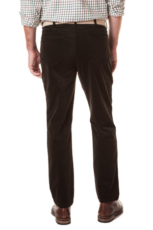 Wayfarer 5-Pocket Pant Stretch Corduroy Charcoal - MENS PANTS - Castaway Nantucket Island