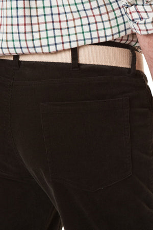 Wayfarer 5-Pocket Pant Stretch Corduroy Charcoal - MENS PANTS - Castaway Nantucket Island
