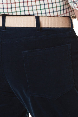 Wayfarer 5-Pocket Pant Stretch Corduroy Nantucket Navy - MENS PANTS - Castaway Nantucket Island