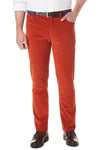 Wayfarer 5-Pocket Pant Stretch Corduroy Rust - Castaway Nantucket Island