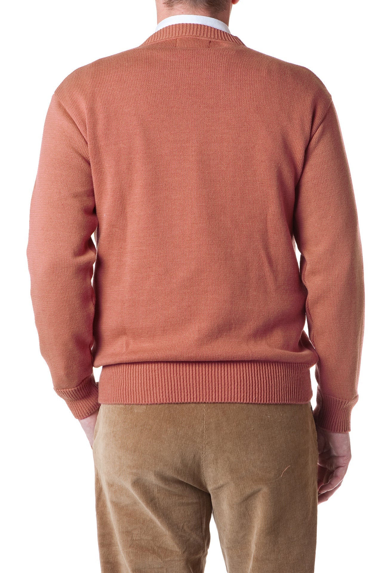 Yachtsman Crewneck Sweater Brick Red MENS OUTERWEAR Castaway Nantucket Island