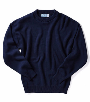 Yachtsman Crewneck Sweater Navy - MENS OUTERWEAR - Castaway Nantucket Island