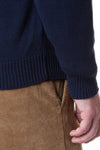 Yachtsman Crewneck Sweater Navy - MENS OUTERWEAR - Castaway Nantucket Island